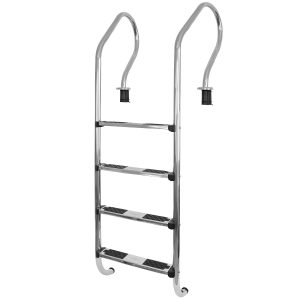 Escalera 4 peldaños ACERO INOX